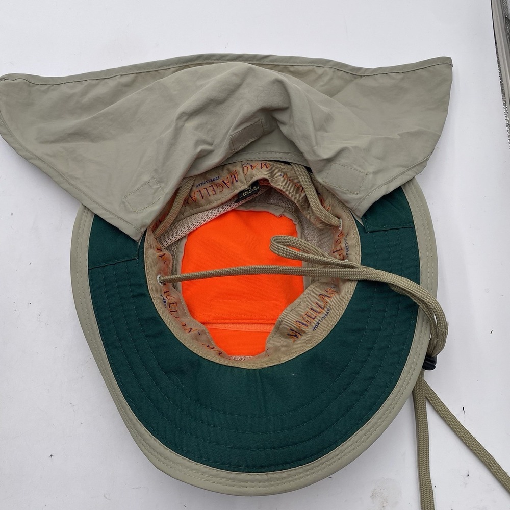 Magellan Bucket Boonie Hat Neck Flap Air Flow Tan Small Medium Cleaned Sun - Picture 3 of 11